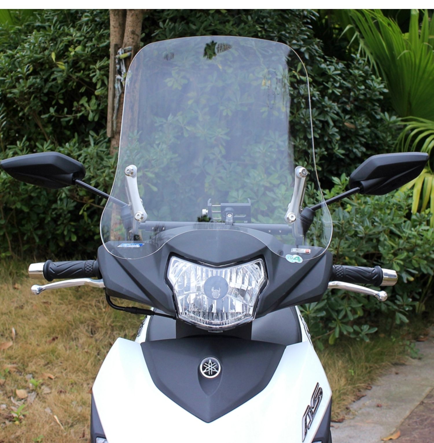 适合雅马哈电喷福喜as改装挡风玻璃巧格i125摩托车前挡风玻璃加高