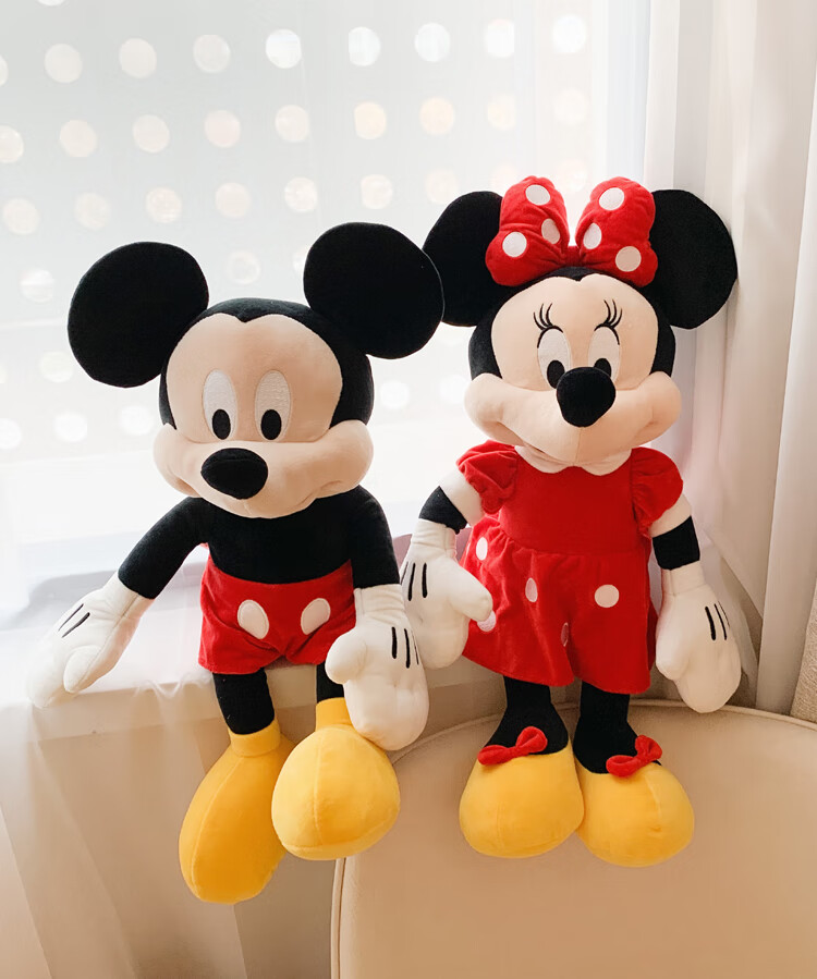 迪士尼米奇米妮公仔米老鼠毛绒玩具大号迪士尼玩偶娃娃女孩生日礼物