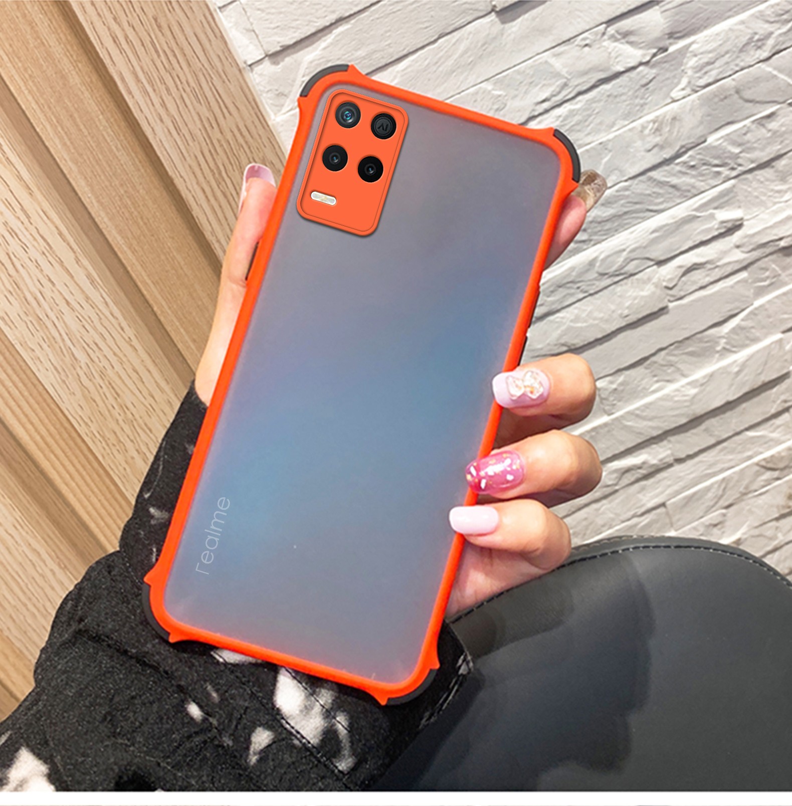 零笙realmeq3手机壳四角防摔oppo真我q3i保护套软硅胶q3pro磨砂透明