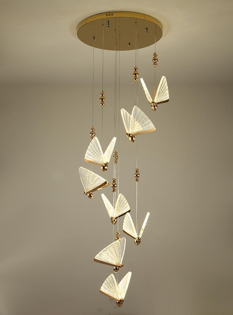 贾小姐的店 吧台ins床头吊灯网红现代简约蝴蝶玄关灯入户小吊灯过道