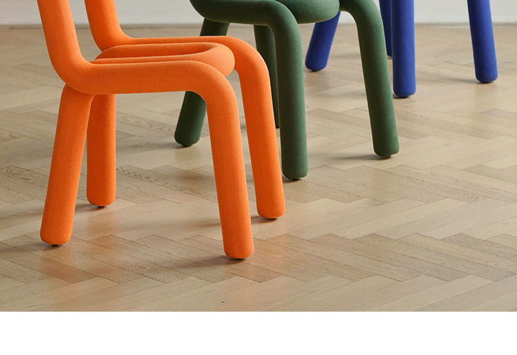 贝意品异形椅网红ins轻奢餐椅现代简约休闲靠背化妆椅创意设计师换鞋