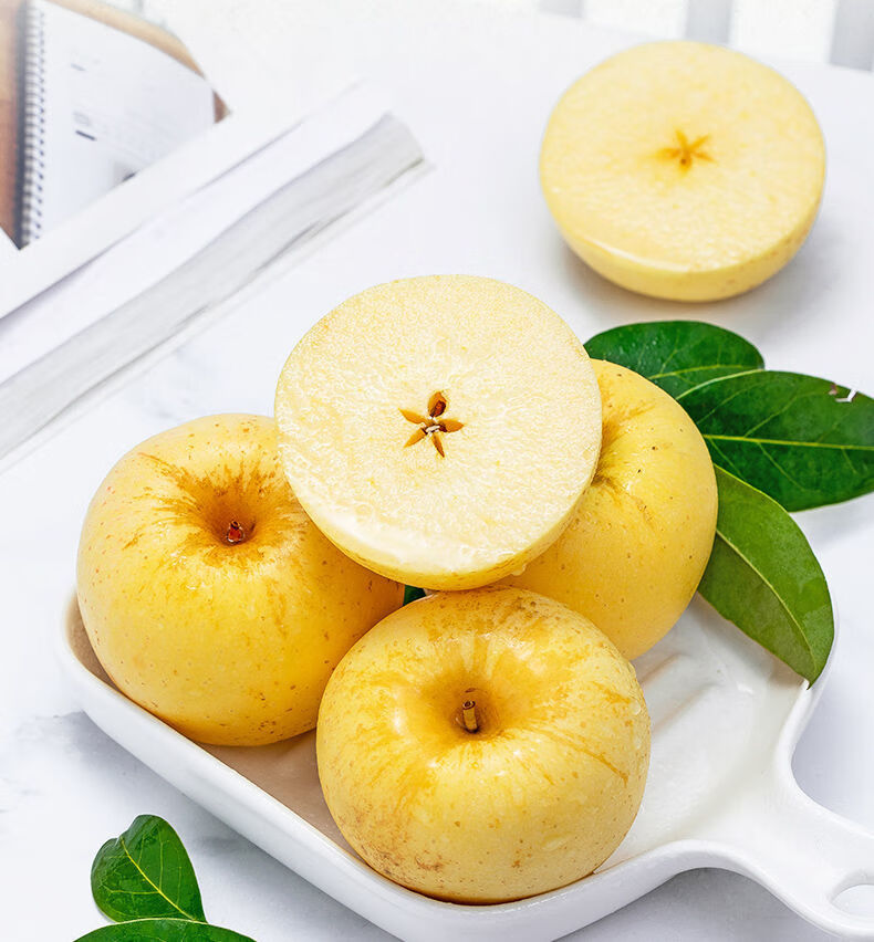 烟台正宗黄金奶油富士黄元帅苹果新鲜当季脆甜多汁新鲜 优选奶油富士