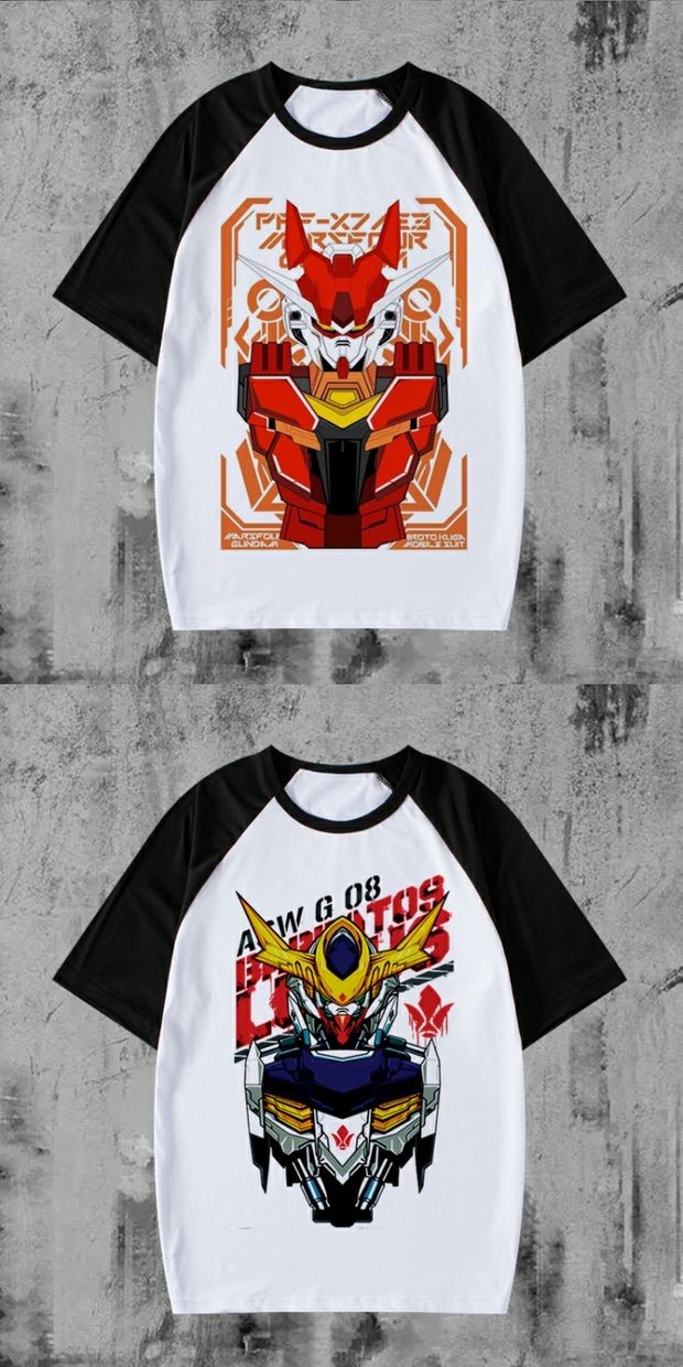 澳芒aomang机动战士高达周边t恤短袖中大童学生男女日系联名流行儿童