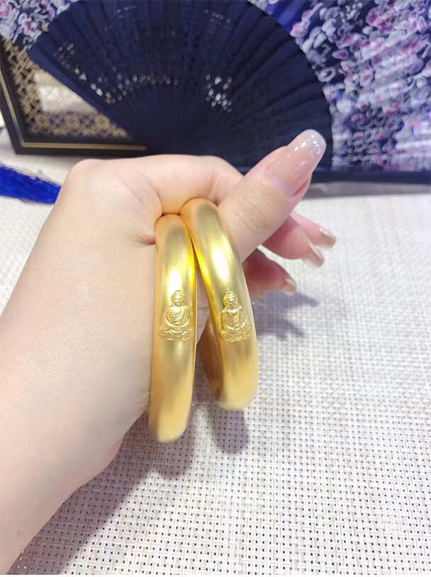 黄金心经阿弥陀佛手镯约100克