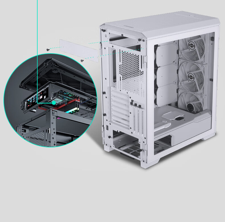 phanteks追风者p600s侧透降噪静音360水冷支持3090ti电脑主机箱 曜石