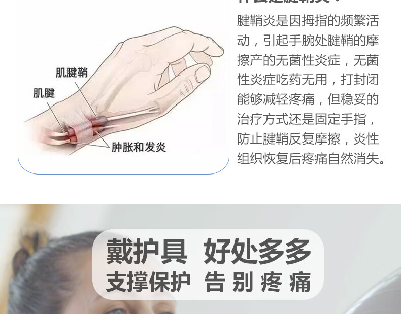 維力健velpeau醫用護腕腱鞘炎手腕大拇指護具腕關節支具骨折扭傷固定