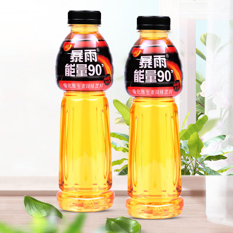 栗子园暴雨能量90维生素功能饮料牛磺酸强化型600ml*6瓶整箱批发 暴雨