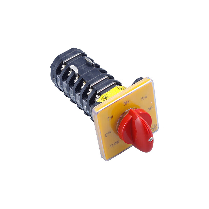 炮塔铣床加工配件铣床开关主轴双速高低速正反转转换六节开单个红色