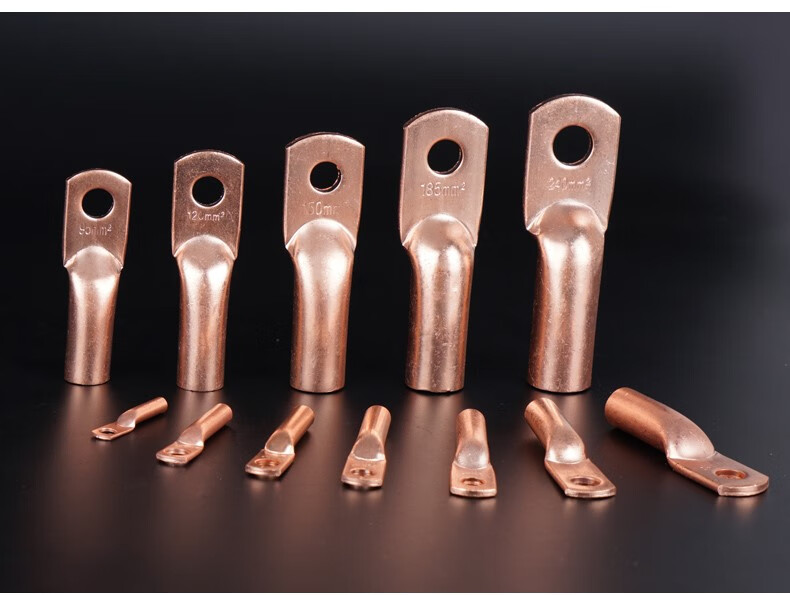 御舵dtg铜鼻子16平方接线端子35镀锡70线鼻子95铜接头120线耳150压线