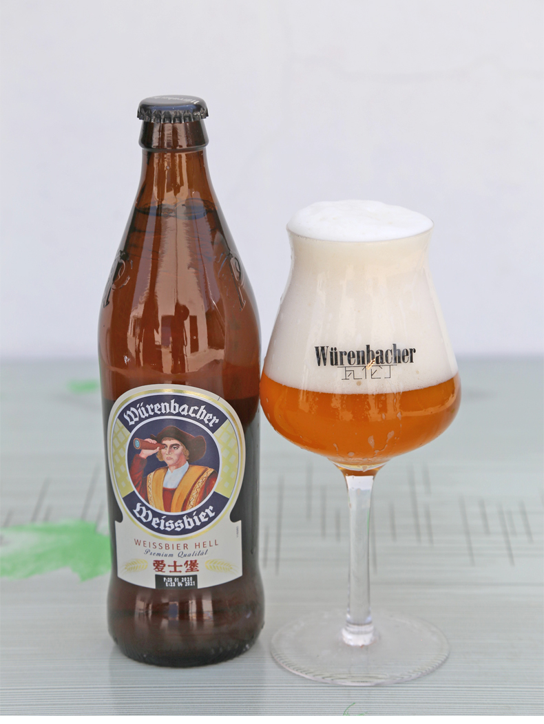 爱士堡德国原装进口小麦白啤酒500ml玻璃瓶装瓦伦丁爱士堡小麦啤酒
