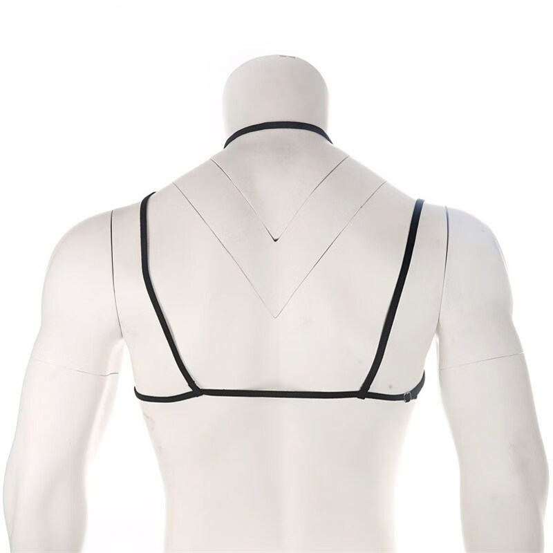 蕾丝吊带诱惑男激情男用bra激情gay情趣衣镂空 e款红色背心 内裤(均码