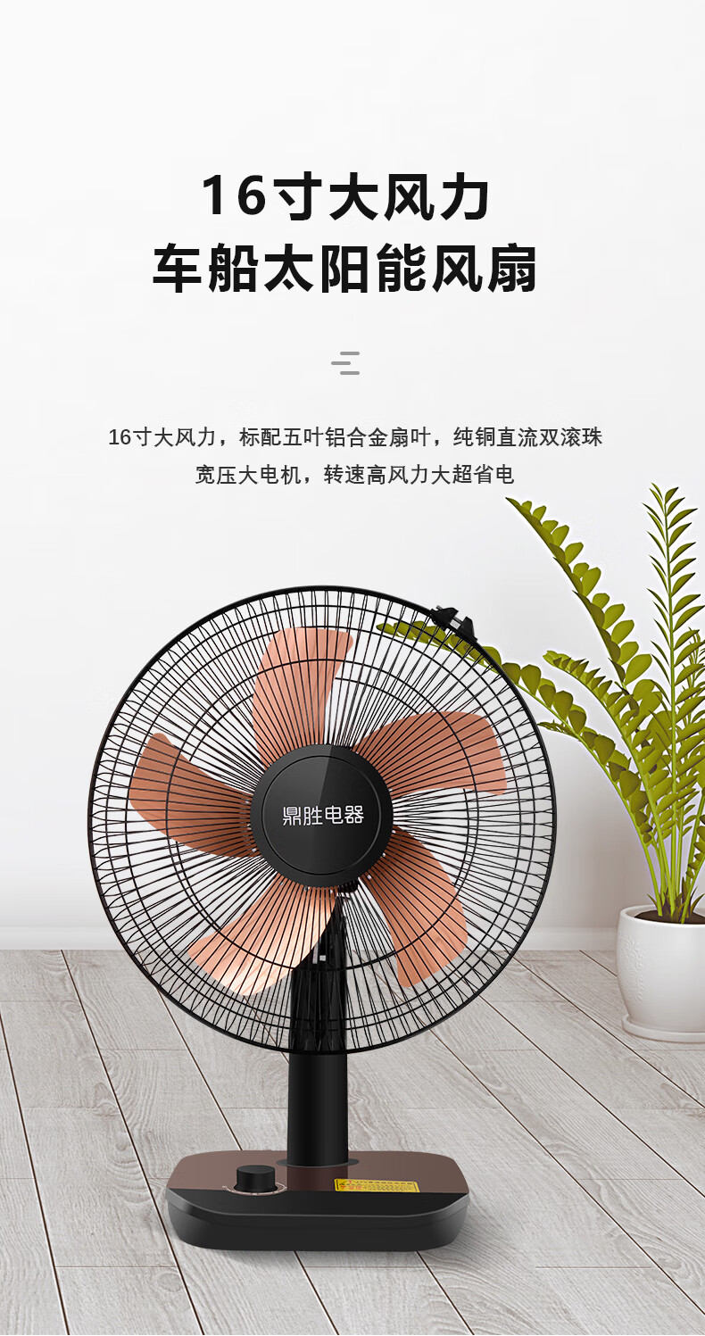 适用于交直流两用24v台扇24伏电风扇 高低压保护电风扇低压直流电瓶