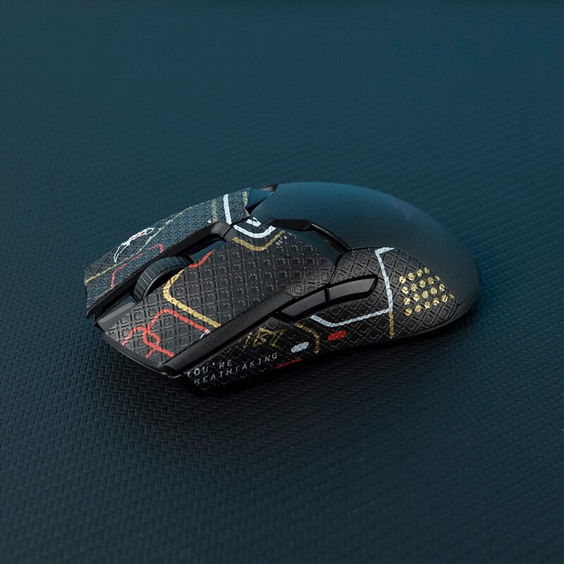 迷你版鼠标防滑贴防水防汗止汗吸汗贴白紫色按键加侧面毒蝰mini防滑贴