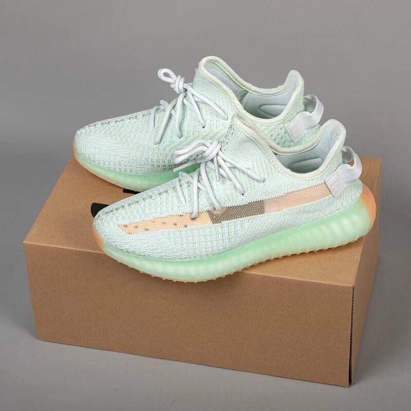 莆田纯原椰子350天使冰淇淋冰蓝满天星yeezy350真爆夏季运动鞋 白天使