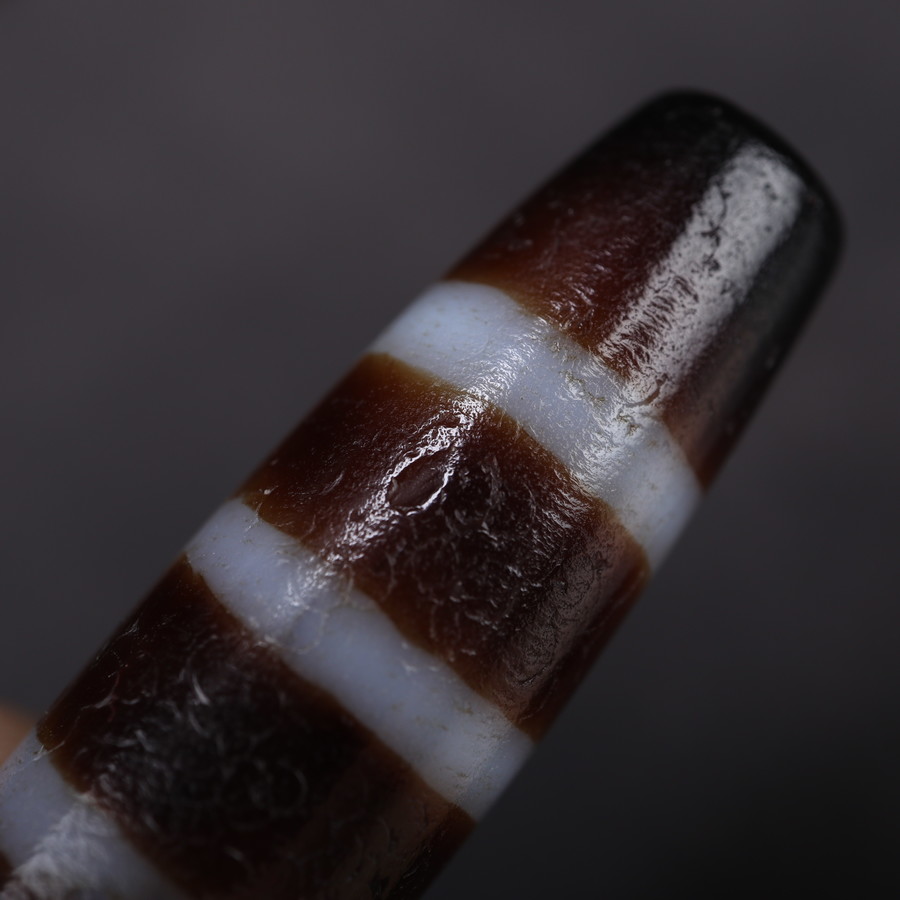 梵隅 天珠措思玛瑙线珠藏式精品油润包浆老料七线【图片 价格 品牌