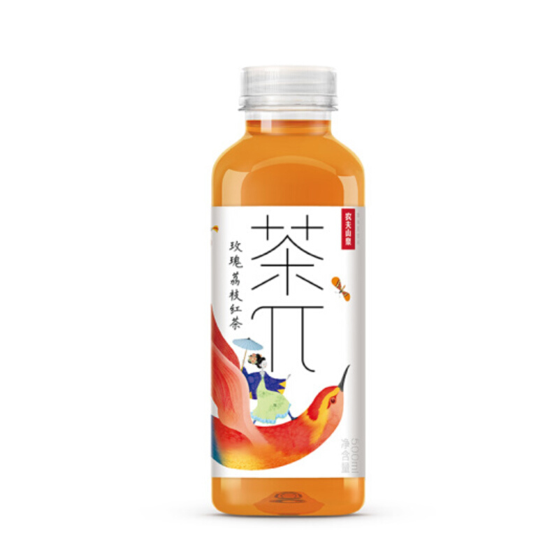 茶兀 茶派500ml*15瓶整箱茶pai派π紅茶綠茶烏龍茉莉果味飲料 蜜桃