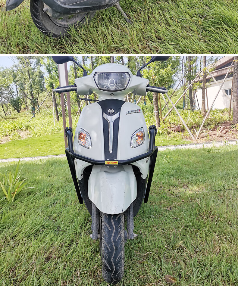 适用于雅马哈巧格i125保险杠护杠防摔杠巧格i改装配件摩托车脚踏板后