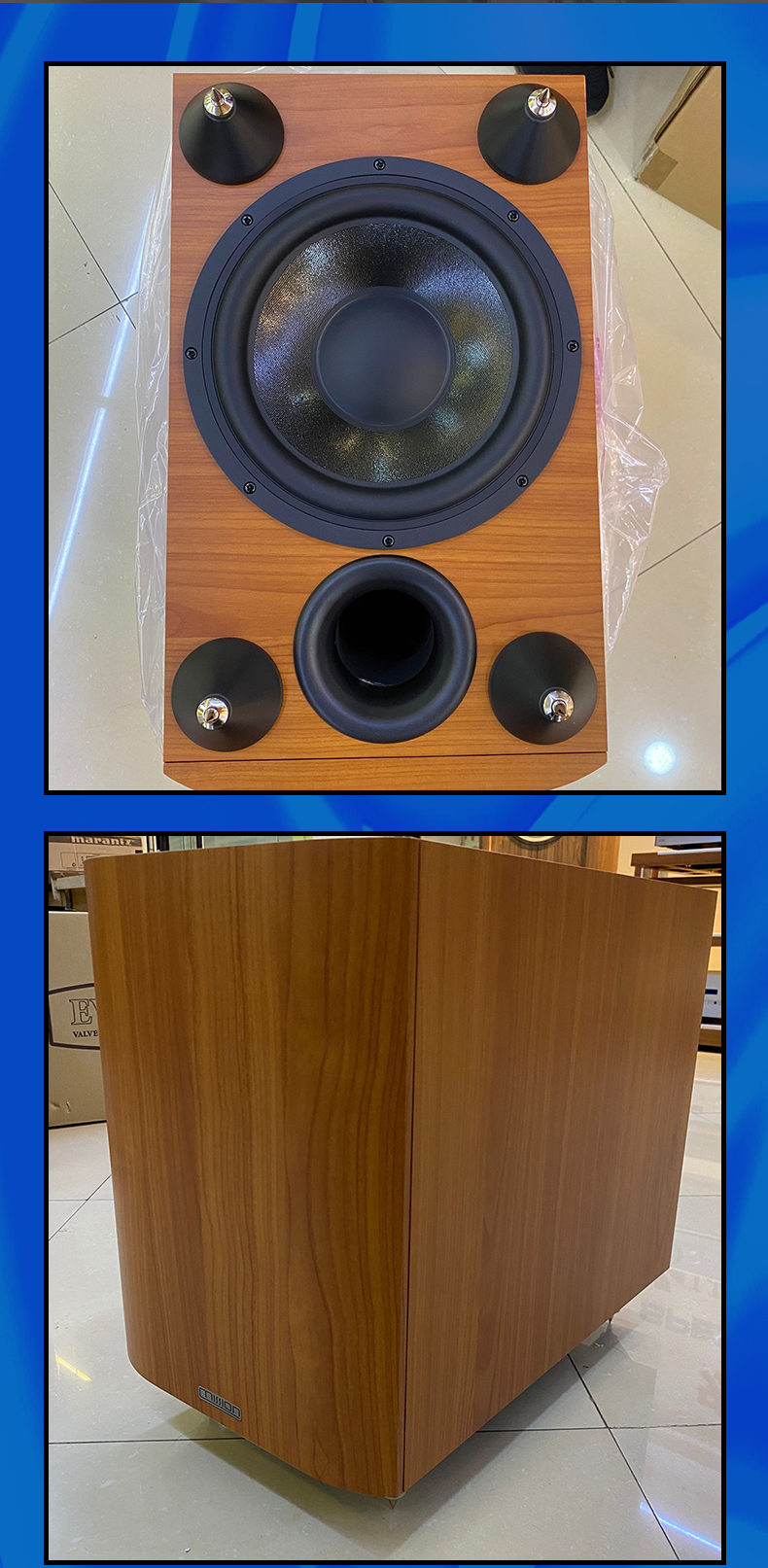 mission mission/美声ms10低音炮 超重低音箱音响 全新行货 保修 胡桃