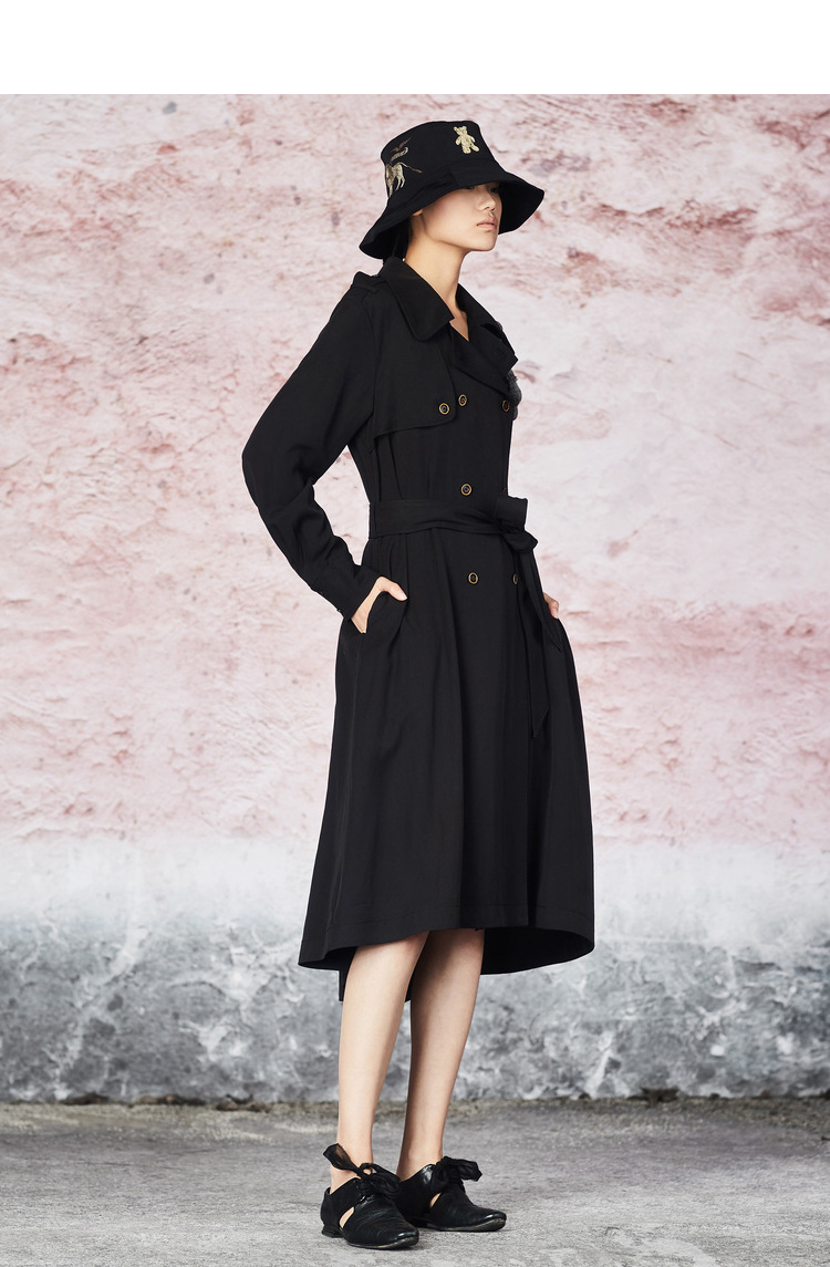 donoratico达衣岩2021秋风衣(玩偶秋密花园之一) 然乌黑 m