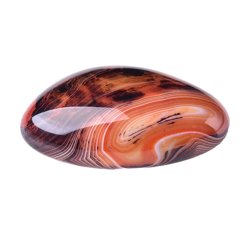 唯诚缠丝玛瑙石精品把玩件南京雨花石原石鹅卵石纪念品天然鱼缸彩石子