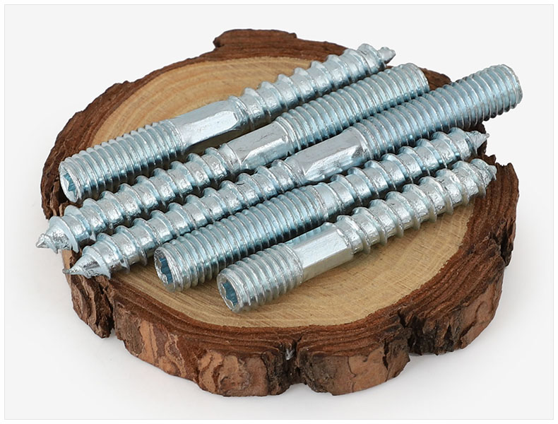 m6m8m10m12梅花双头牙螺丝梅花带六角螺钉无头双头牙尖尾自攻螺丝m