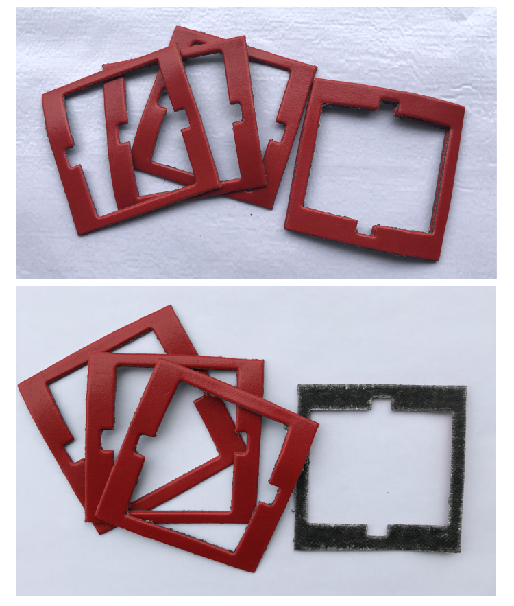 86型开关面板防火隔热密封垫片 插座用膨胀阻燃材料 挡电火花棉垫