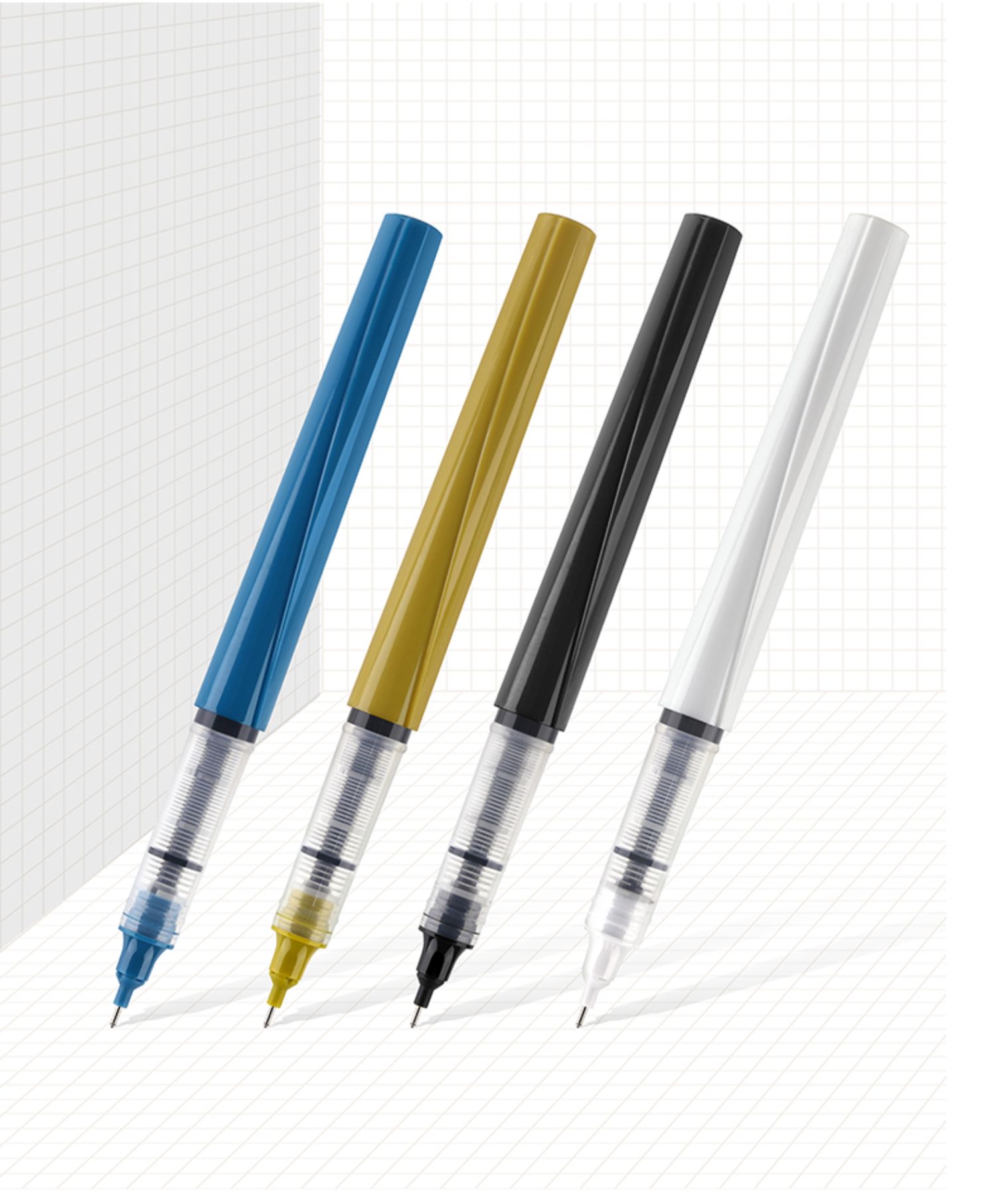 5mm黑色速干针管型学生考试用笔防水简约时尚办公签字