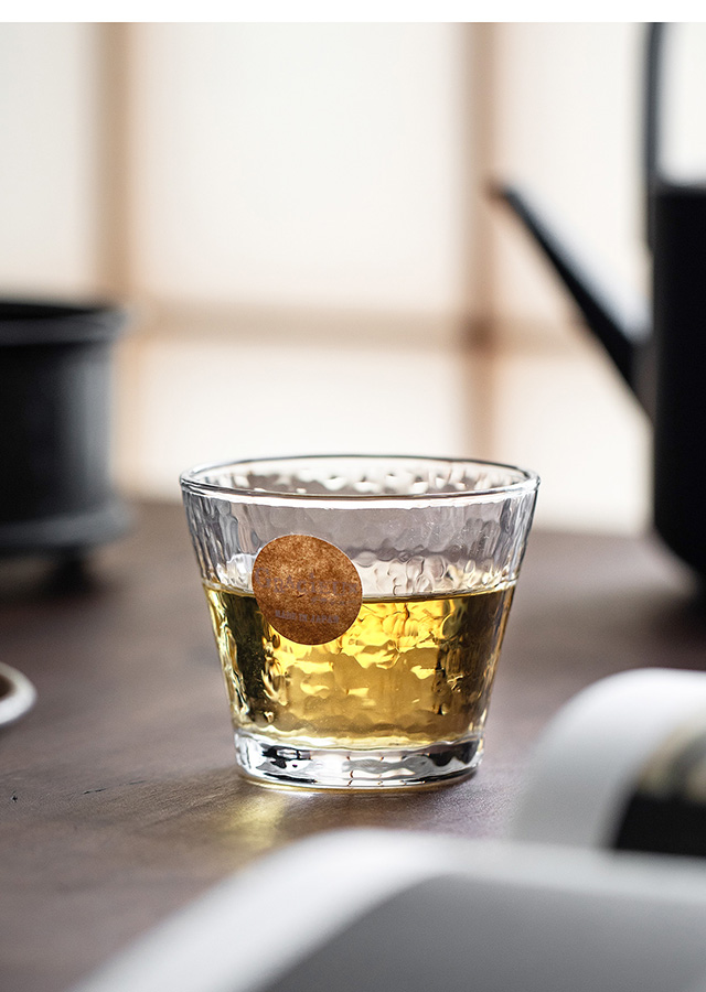 日本进口东洋佐佐木toyosasakiglass水波纹品茗杯家用日式简约透明