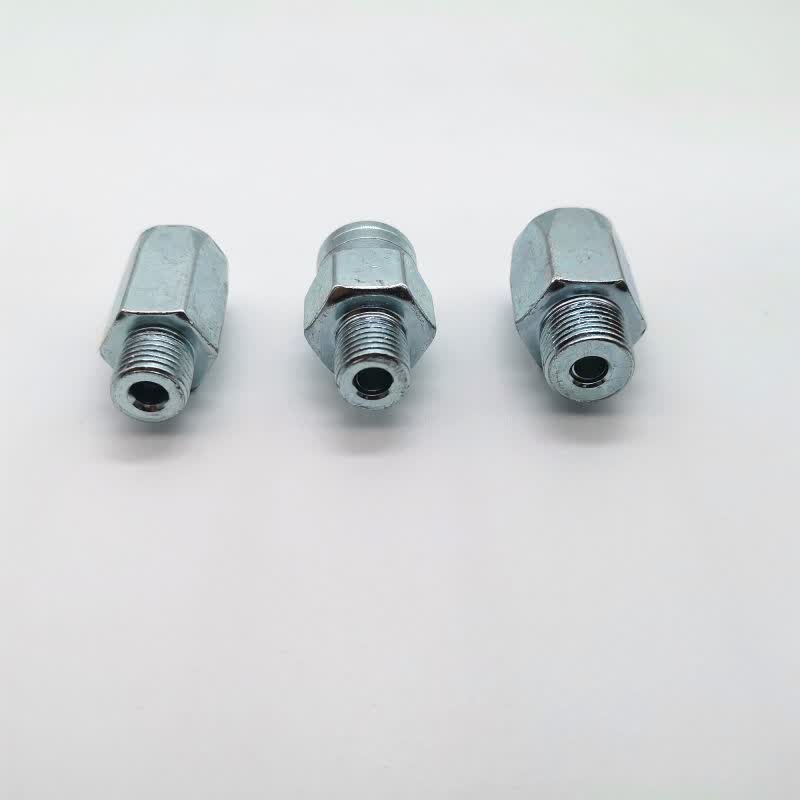 黄油枪高压枪黄油枪头子内外丝接头油枪头子奶嘴子黄油枪软管铁杆接头