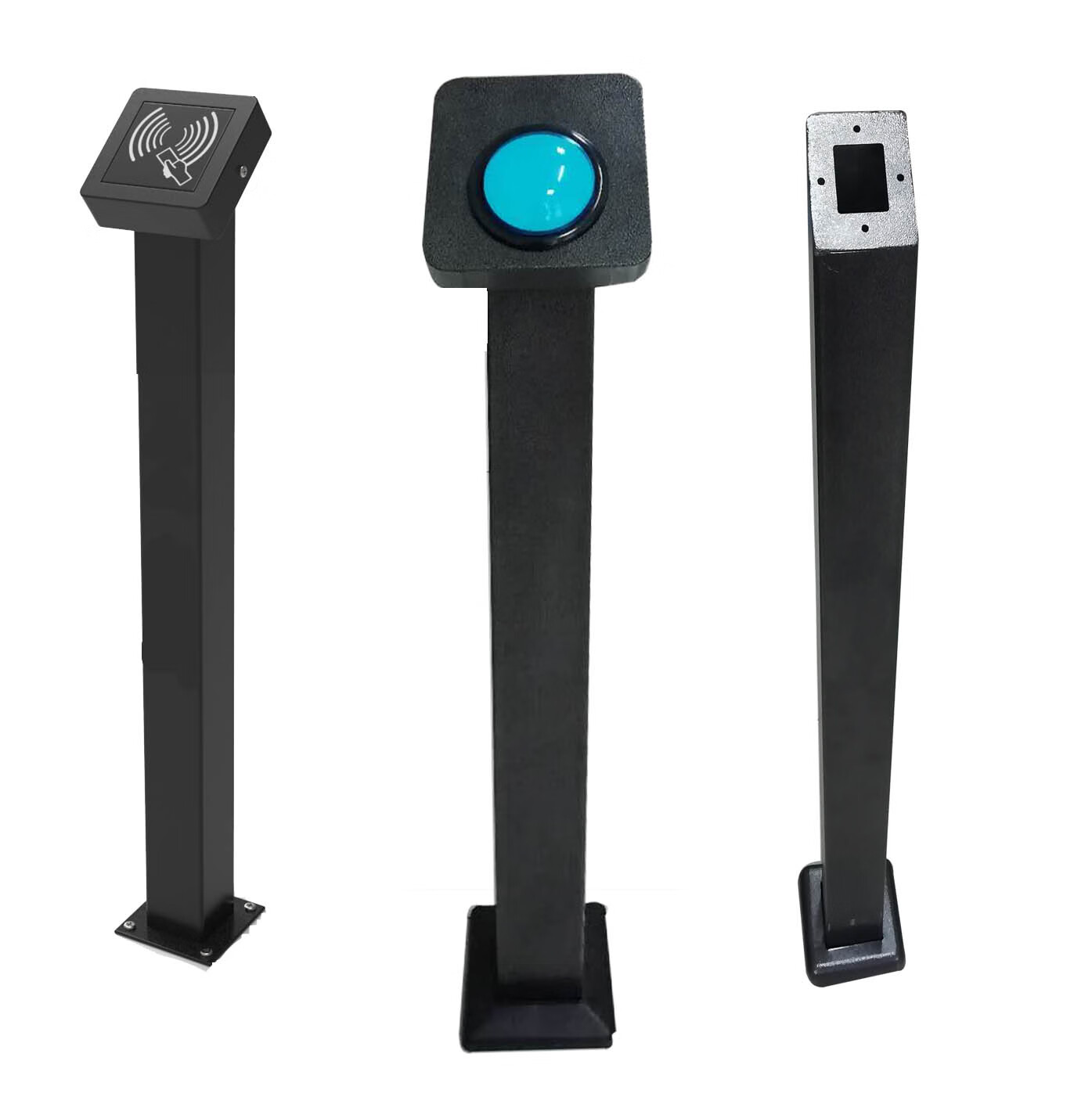 小区人行通道读卡立柱室外防水门禁立柱出门开关按钮立柱开门按钮立柱