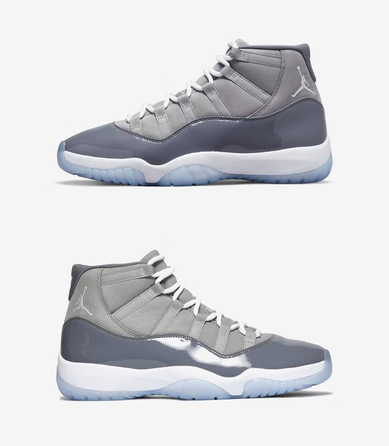 耐克(nike) air jordan 11 aj11 酷灰 烟灰 高帮篮球鞋 ct801 ct8012