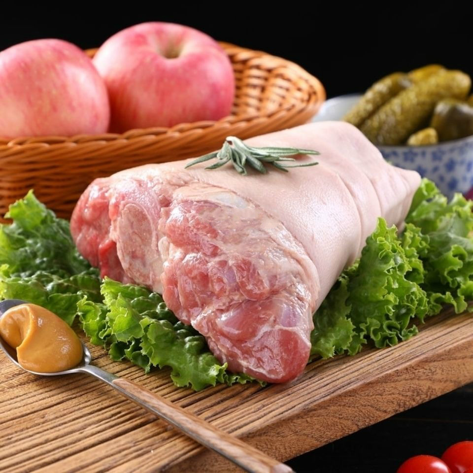 润轩德国风味咸猪手 精品咸蹄膀咸肘子酒店饭店食材1袋约2斤 1个(约2