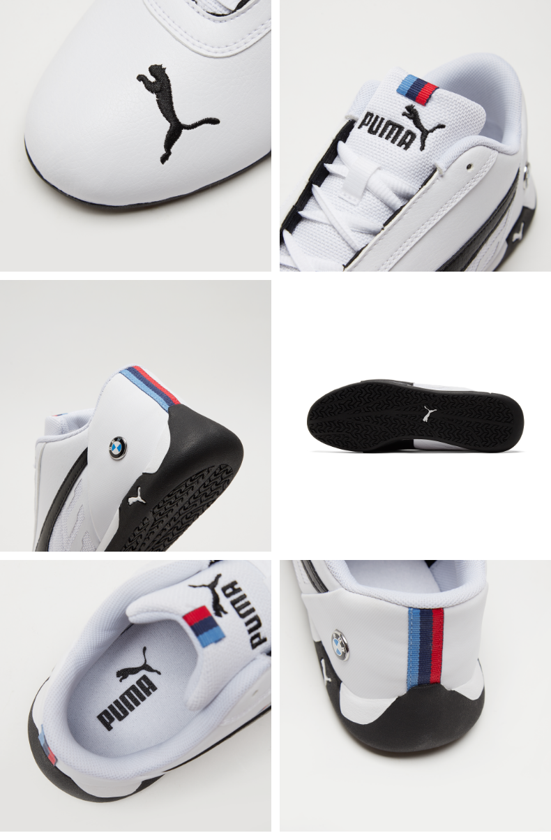 puma彪马官方 新款男女同款宝马赛车系列赛车鞋 bmw 339933 白-黑色