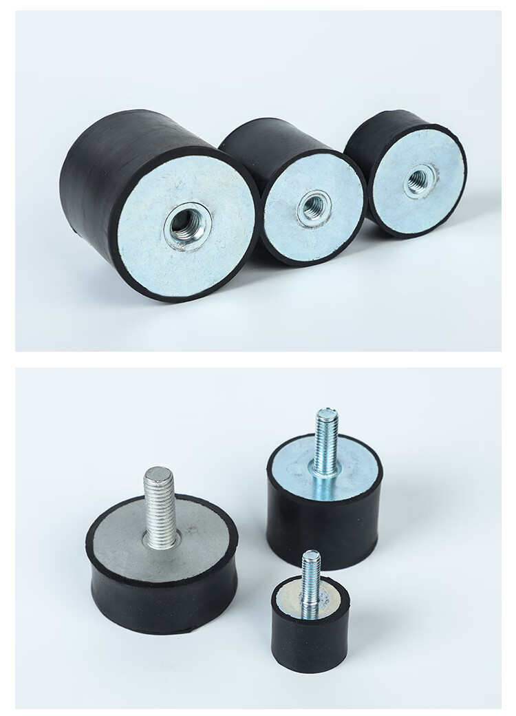 橡胶减震器vd减震胶垫缓冲橡胶减震螺丝圆形机器防震垫橡胶减震柱 vd
