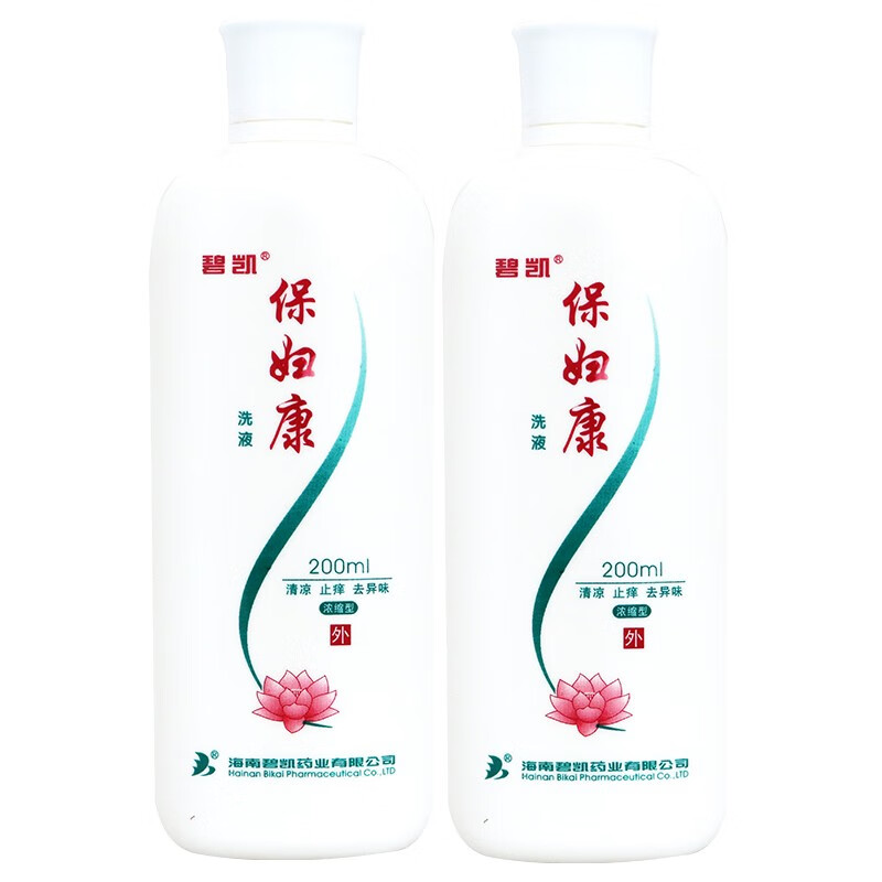 碧凯保妇康洗液200ml浓缩型清凉去异味妇科洗液私密处护理1盒装1瓶