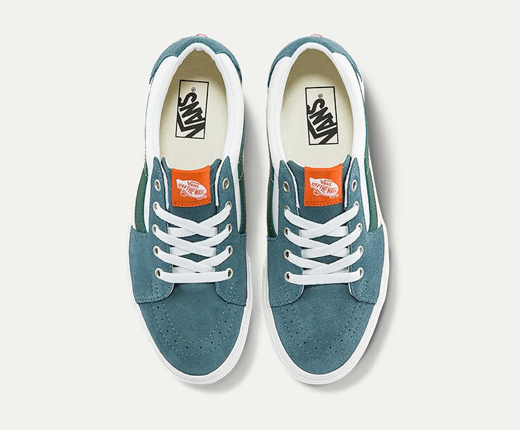 万斯(vans)【七夕节】范斯官方 sk8-low绿白简约风拼接设计男女板鞋