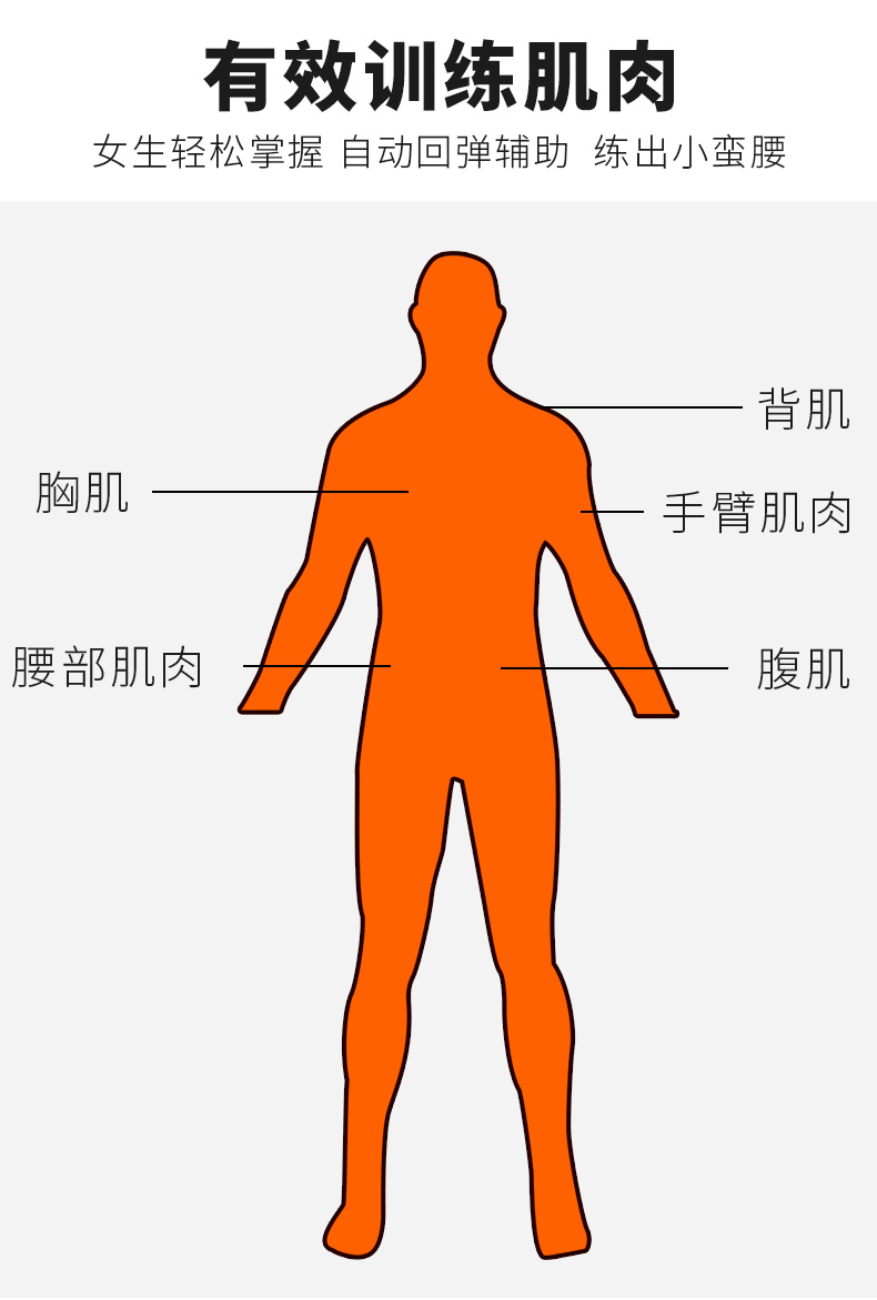 健腹轮家用静音自动回弹卷腹滚轮男女士运动健身器材收腹滚轮腹肌轮
