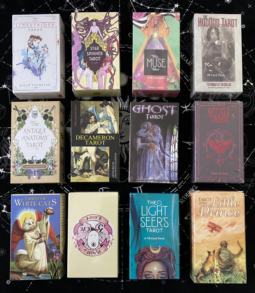 行者星之纺者隐秘十日谈灵眼白猫幽灵塔罗牌英文定制卡牌 光明先知