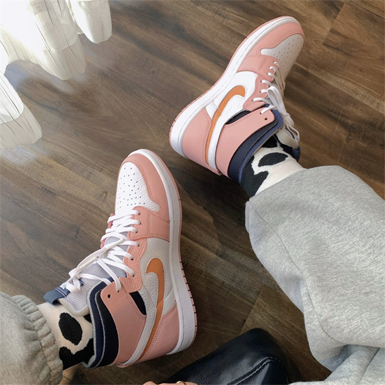 耐克air jordan 1 zoom aj1 樱花粉 情人节 篮球鞋 ct0979-601/602 ct