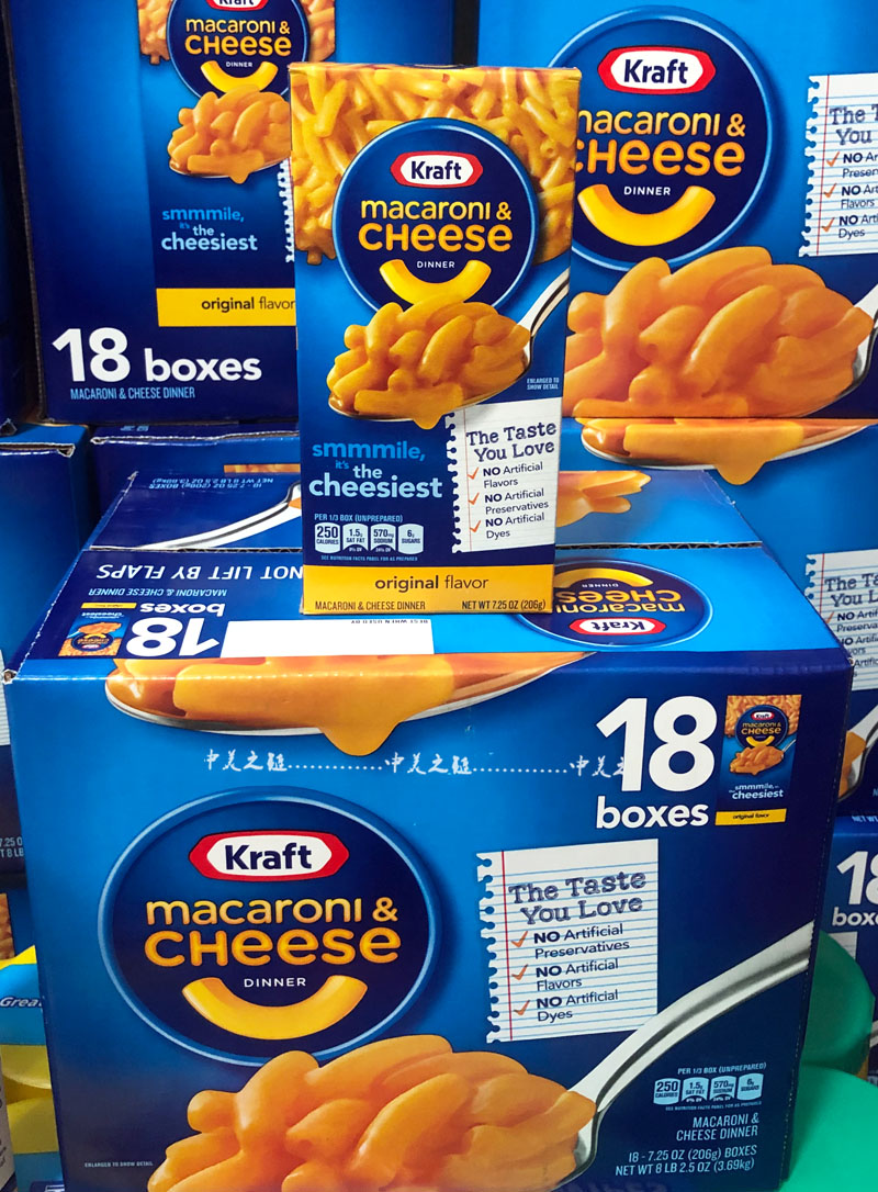 美国kraft macaroni卡夫干酪芝士通心粉原味206g*18盒 意大利面 一箱