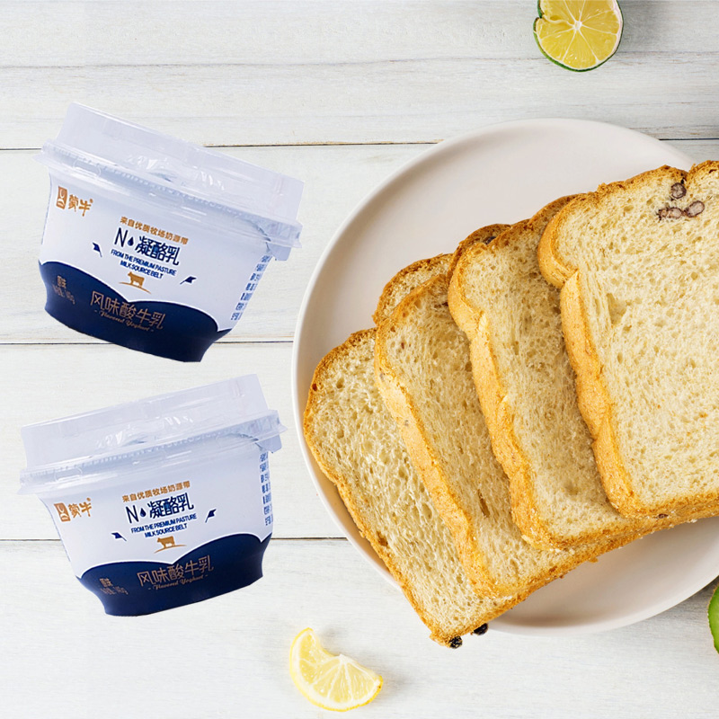 京选美食蒙牛凝酪乳原味140g杯风味发酵乳益生菌发酵早餐低温酸奶桶装