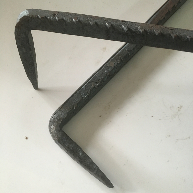 隆之亿园艺锔钉螺纹钢圆钢扒钉蚂蟥钉马王钉草坪抓钉骑马钉两头尖钉