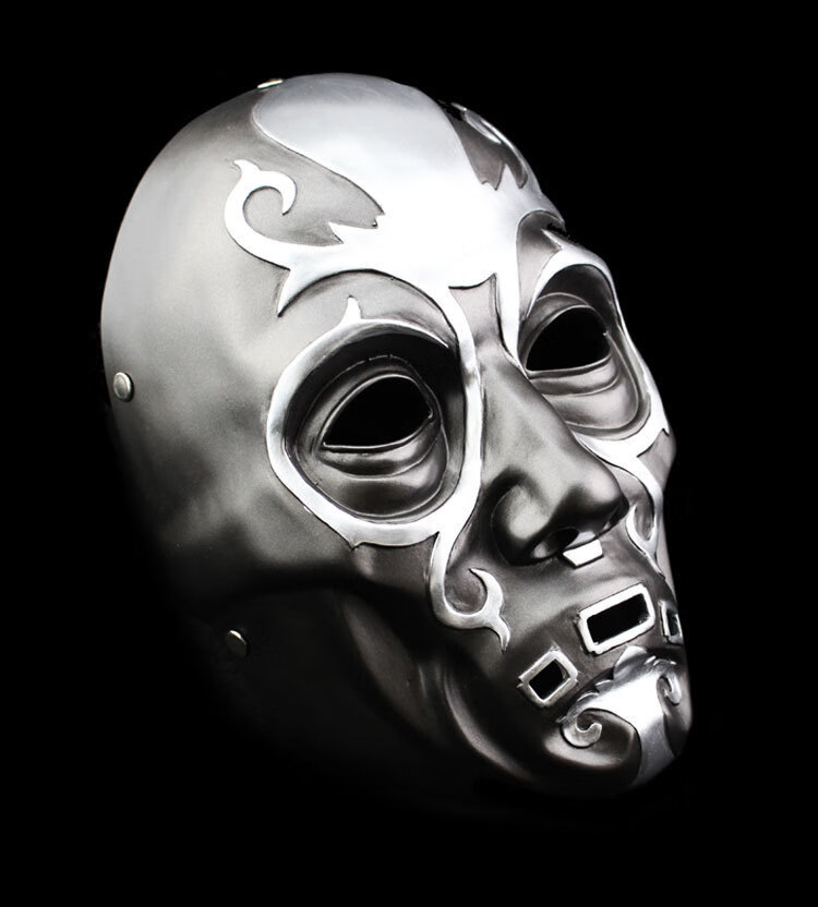 哈利波特周边食死徒死神面具万圣节面具面具魔杖舞会面具 杖舞会面具