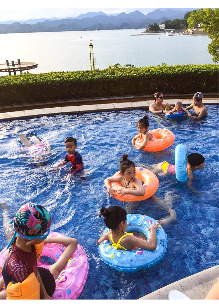 宝宝加厚婴幼儿腋下圈游泳圈儿童013610岁小孩坐圈救生圈趴圈加厚彩虹