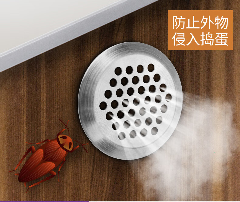 不锈钢鞋柜透气孔盖榻榻米衣柜通风孔散热孔橱柜透气孔装饰盖圆形