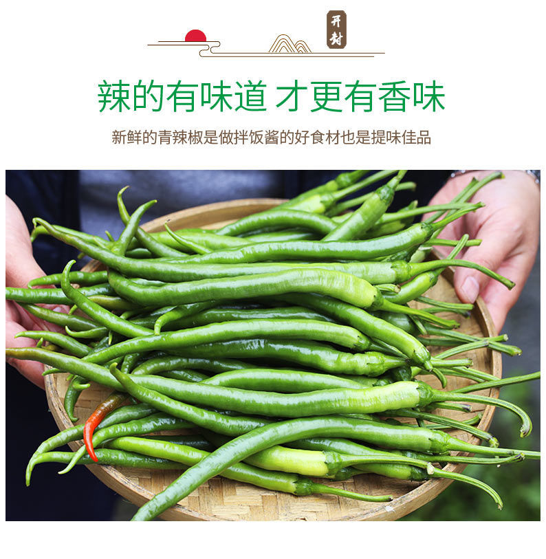青椒二荆条辣椒新鲜辣椒线椒蔬菜批发青线椒新鲜蔬菜产地直发批发3斤