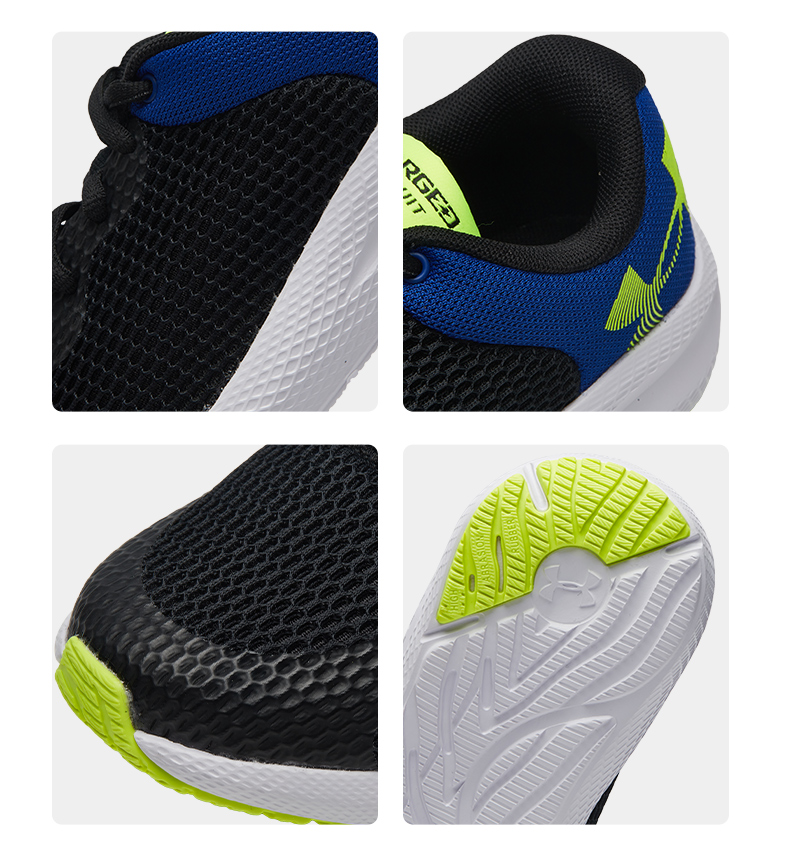 【预售】安德玛儿童男童鞋运动跑步鞋新款ua charged pursuit 2 bl