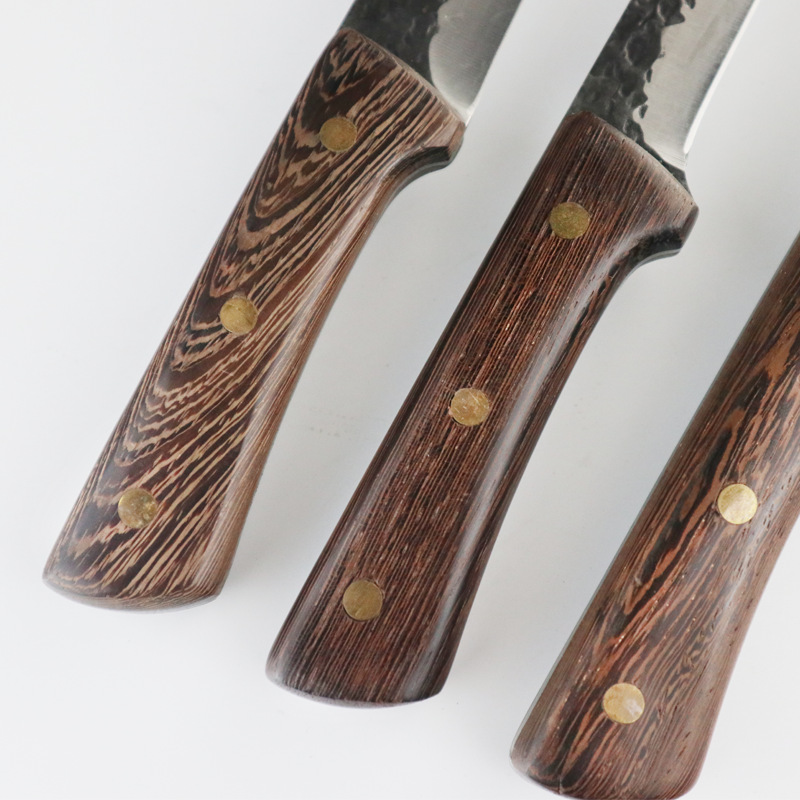 龙泉手工锻打锋利剃骨刀宰杀猪羊牛放血剃肉长尖刀屠夫肉摊分割肉刀龙