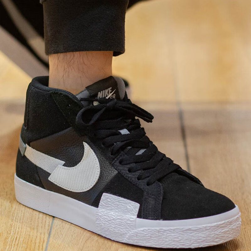 耐克nikesbzoomblazermid开拓者马赛克拼接断勾女鞋休闲鞋板鞋男鞋