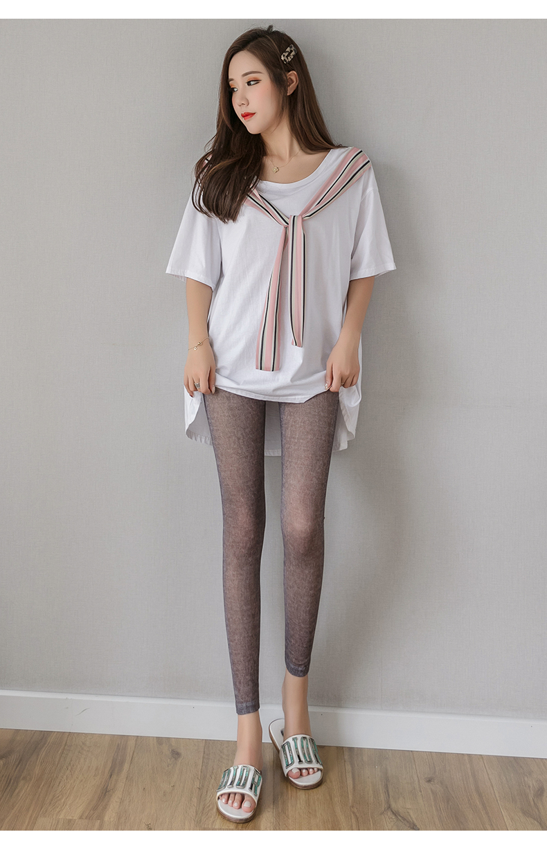 浪莎【舒爽】液体裤女紧身性感超薄打底裤夏季外穿冰丝透明2021年春装